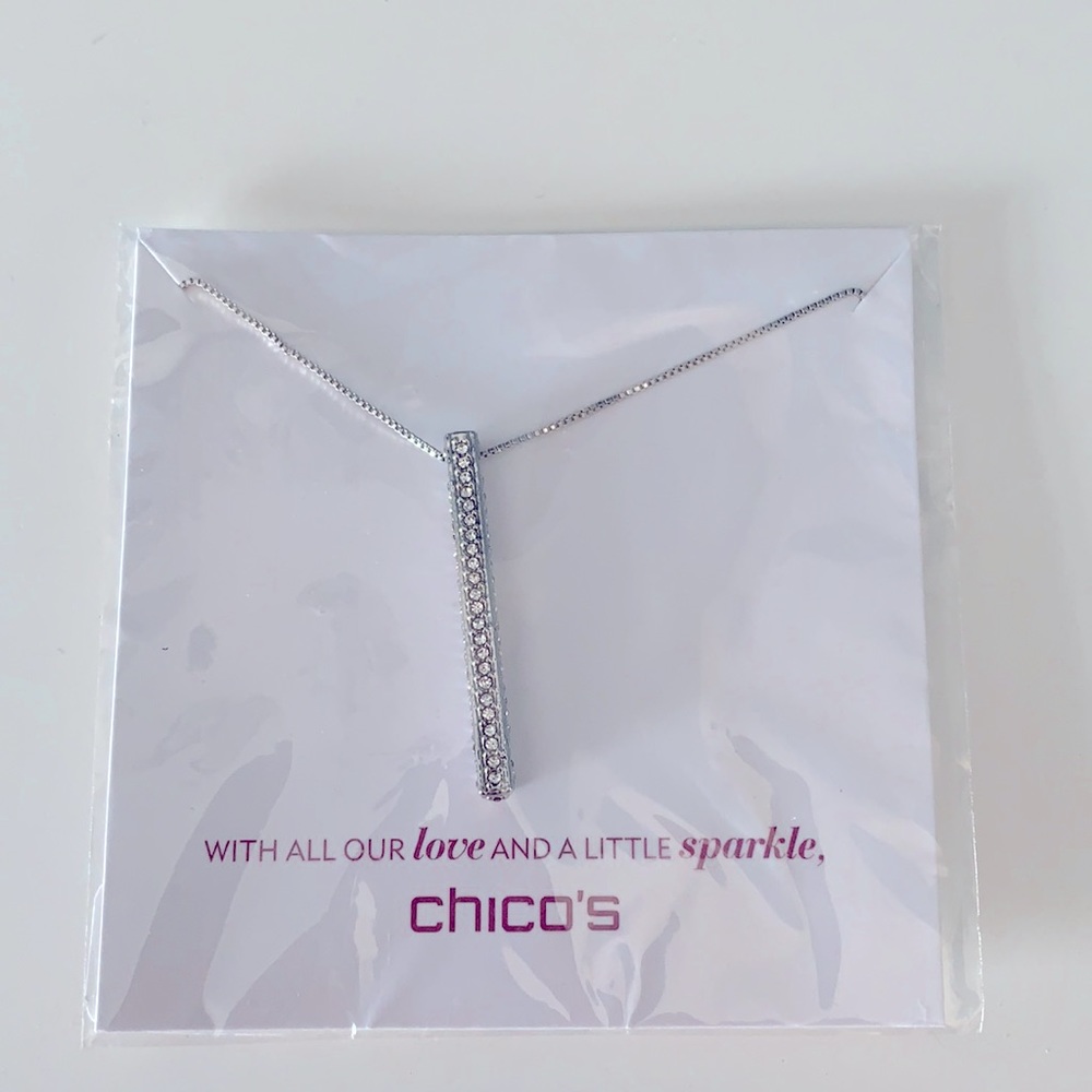 Chico’s silver necklace.